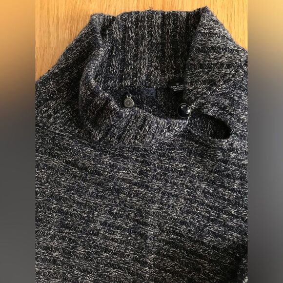 Anthropologie knitted & knotted Cascade Ruffle Asymmetrical Sweater JuniorSIZE M - Picture 5 of 7